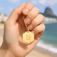 Colar Personalizável Letra Ouro 18k