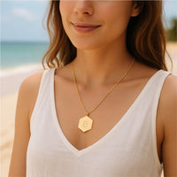 Colar Personalizável Letra Ouro 18k