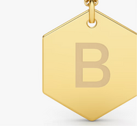 Colar Personalizável Letra Ouro 18k