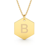 Colar Personalizável Letra Ouro 18k