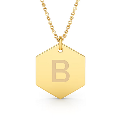 Colar Personalizável Letra Ouro 18k
